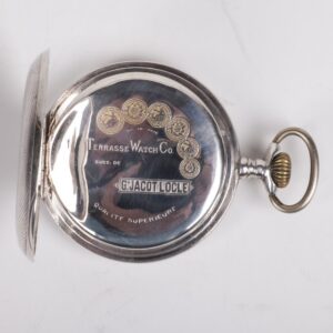Silver pocket watch "Gustave Jacot Locle" with — image 7
