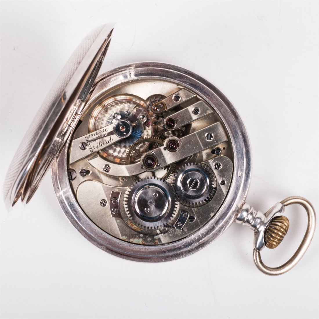 Silver pocket watch "Gustave Jacot Locle" with — image 8
