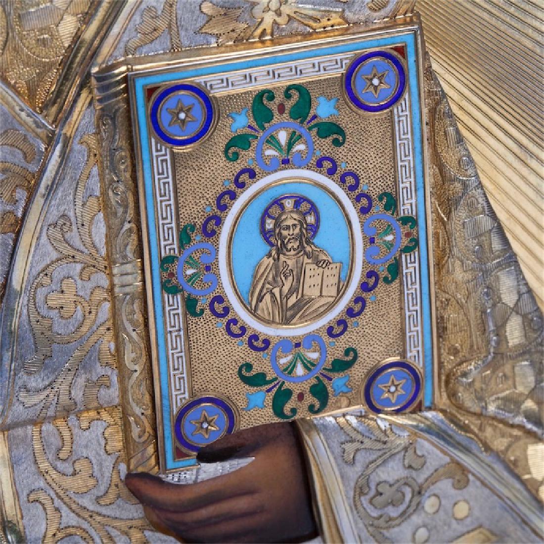Icon of Saint Nikolay Wonderworker. Khlebnikov workshop — image 3