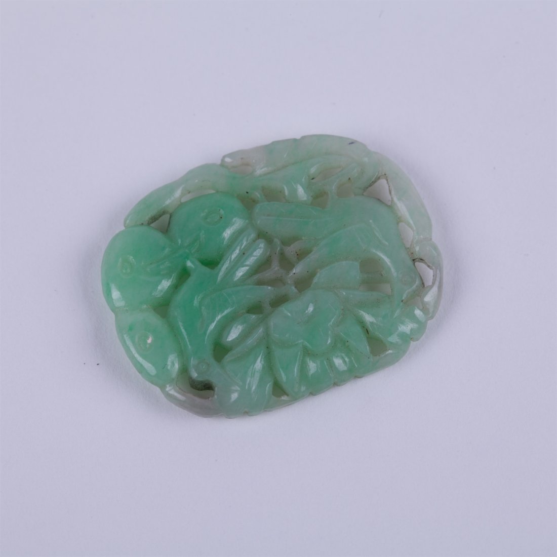 Jade carved plaque. — image 1