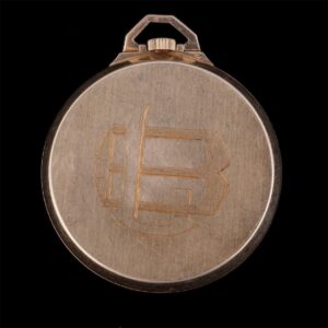 Longines gold open face pocket watch — image 2