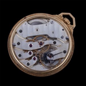 Longines gold open face pocket watch — image 3