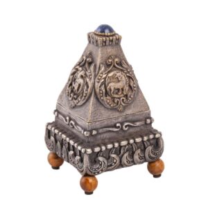 Rare Stroganov School bronze salt cellar — image 1