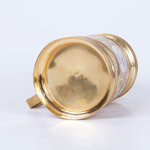 Russian engraved silver "a la russe" tankard — image 7