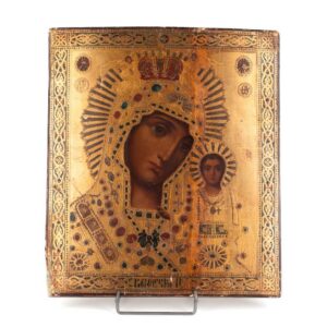 Russian icon of Mother of God of Kazan. 20th century. — image 1