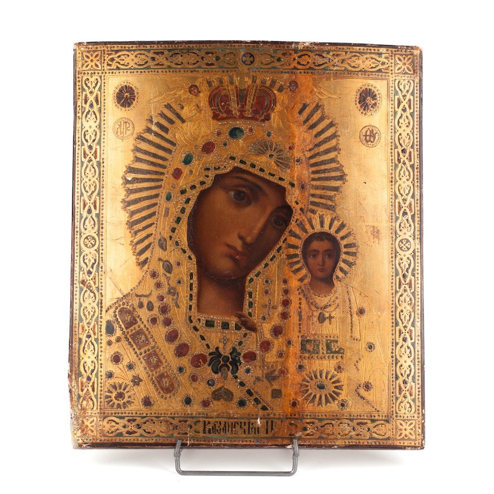 Russian icon of Mother of God of Kazan. 20th century. — image 1