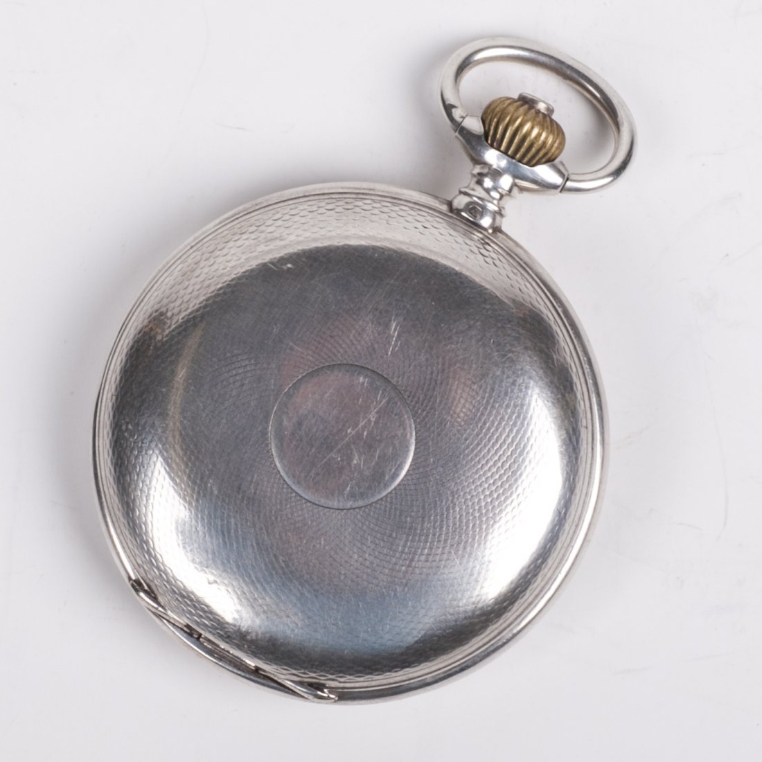 Silver hunter case pocket watch — image 4