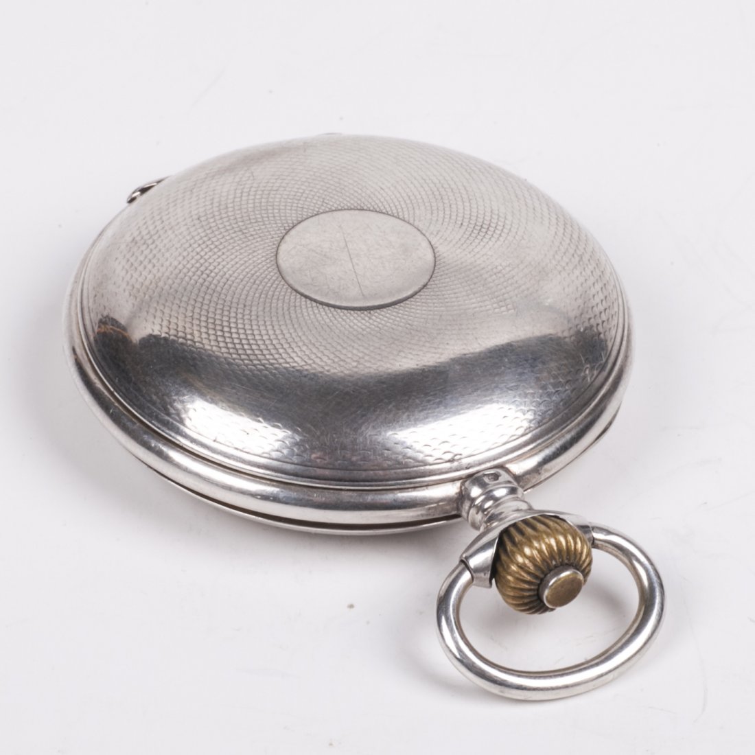 Silver hunter case pocket watch — image 5