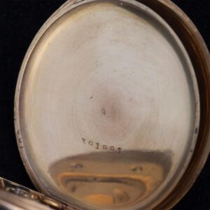 Gold open face pocket watch — image 6