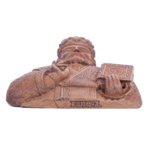 Russian carved wood figure of Saint Nikolay — image 6