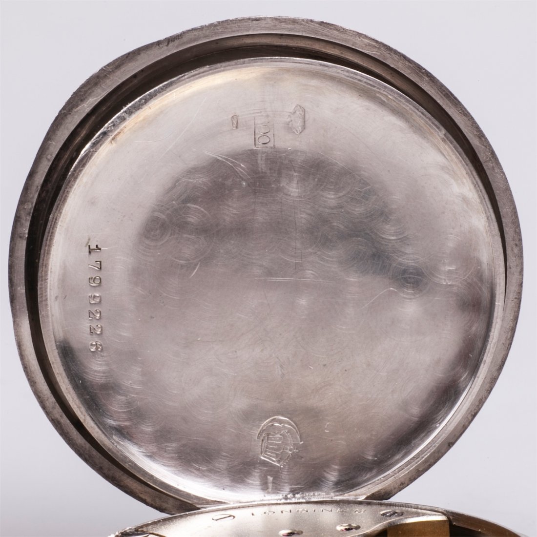 Silver pocket watch "Longines" — image 10