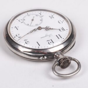 Silver pocket watch "Longines" — image 3