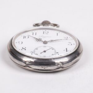 Silver pocket watch "Longines" — image 4