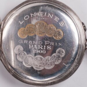 Silver pocket watch "Longines" — image 7