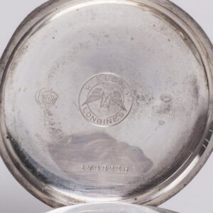 Silver pocket watch "Longines" — image 8