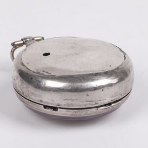 English pocket watch with silver dial — image 7