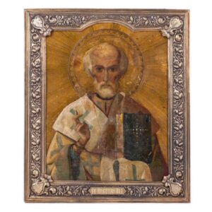 Icon of Saint Nikolay Wonderworker. Zakharovs workshop — image 1