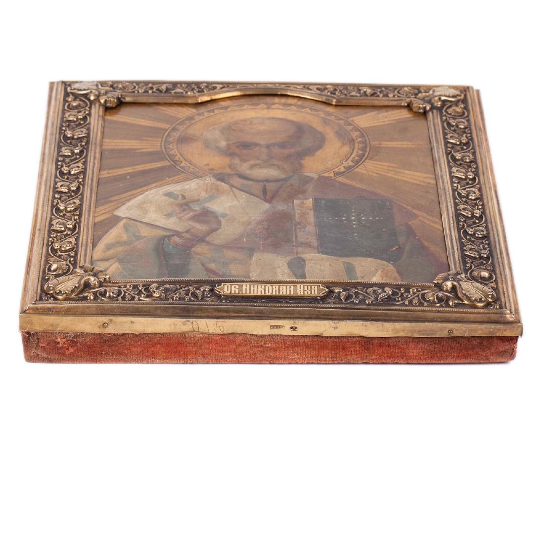 Icon of Saint Nikolay Wonderworker. Zakharovs workshop — image 5