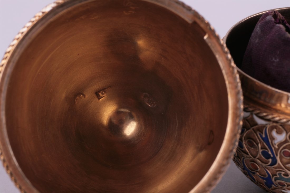 Massive easter silver egg. Workshop of I.Khlebnikov. — image 6