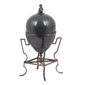 Russian kalkan jasper and silver vase. Petersburg — image 1