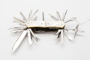 Universal steel and mother-of-pearl flic knife. — image 4