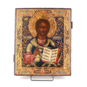 Fine russian icon of Christ Pantokrator. 20th century. — image 1
