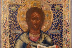 Fine russian icon of Christ Pantokrator. 20th century. — image 2