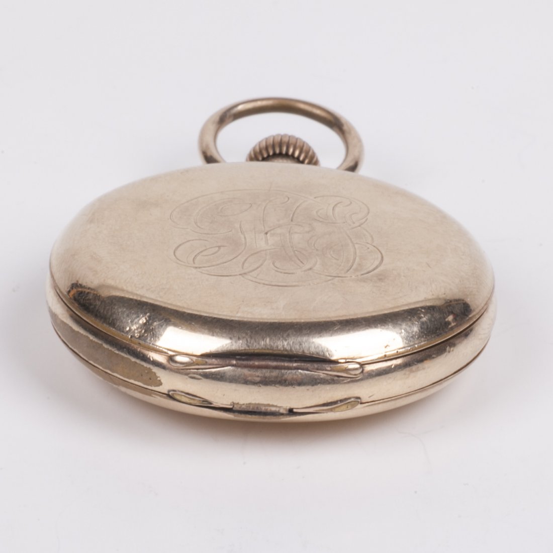 Gilded demi-hunter cased pocket watch "A.W.W Co" — image 10