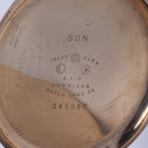 Gilded demi-hunter cased pocket watch "A.W.W Co" — image 7