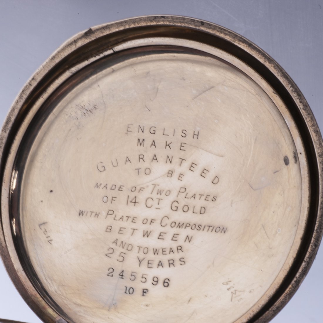 Gilded demi-hunter cased pocket watch "A.W.W Co" — image 8