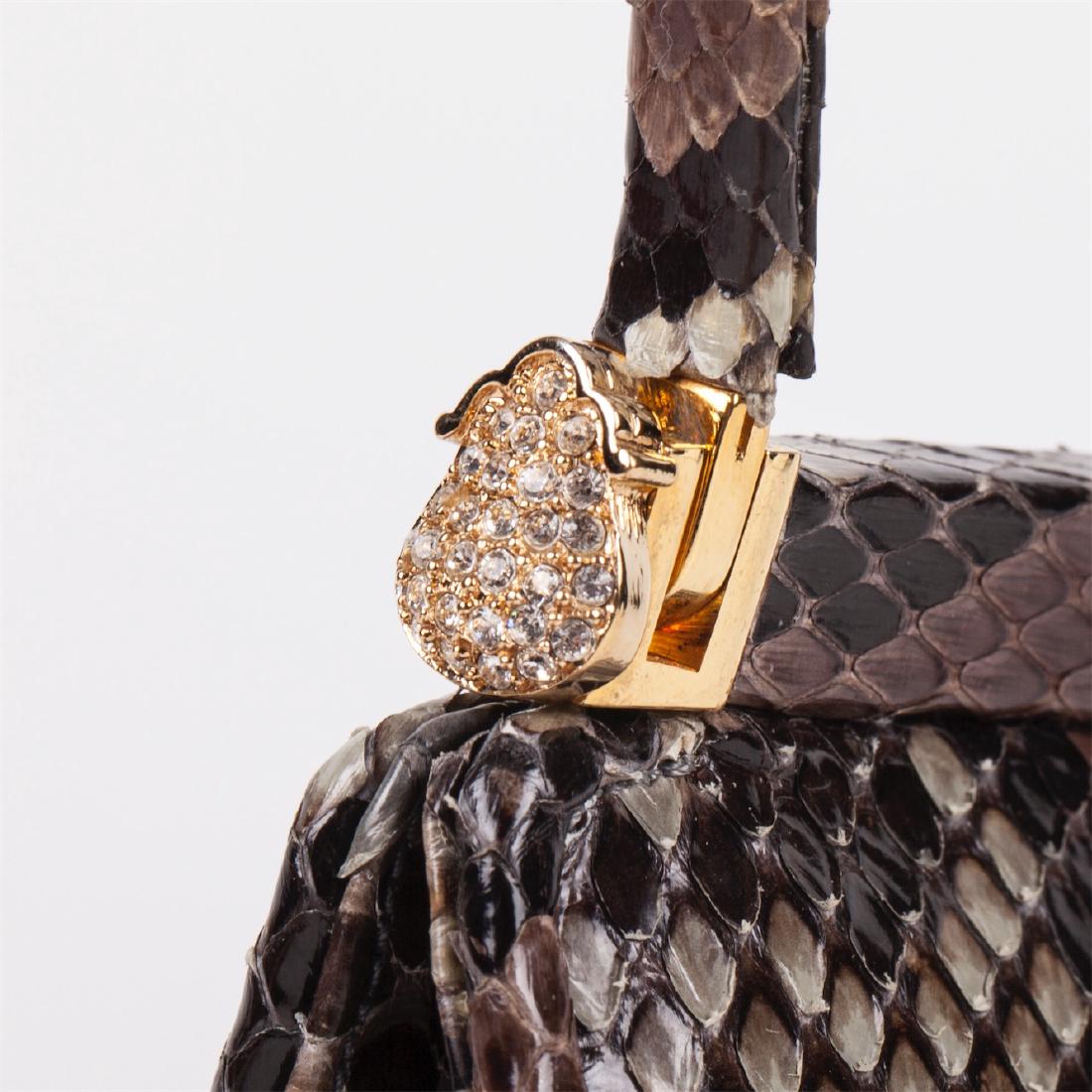 Judith Leiber pithon minaudiere. — image 4