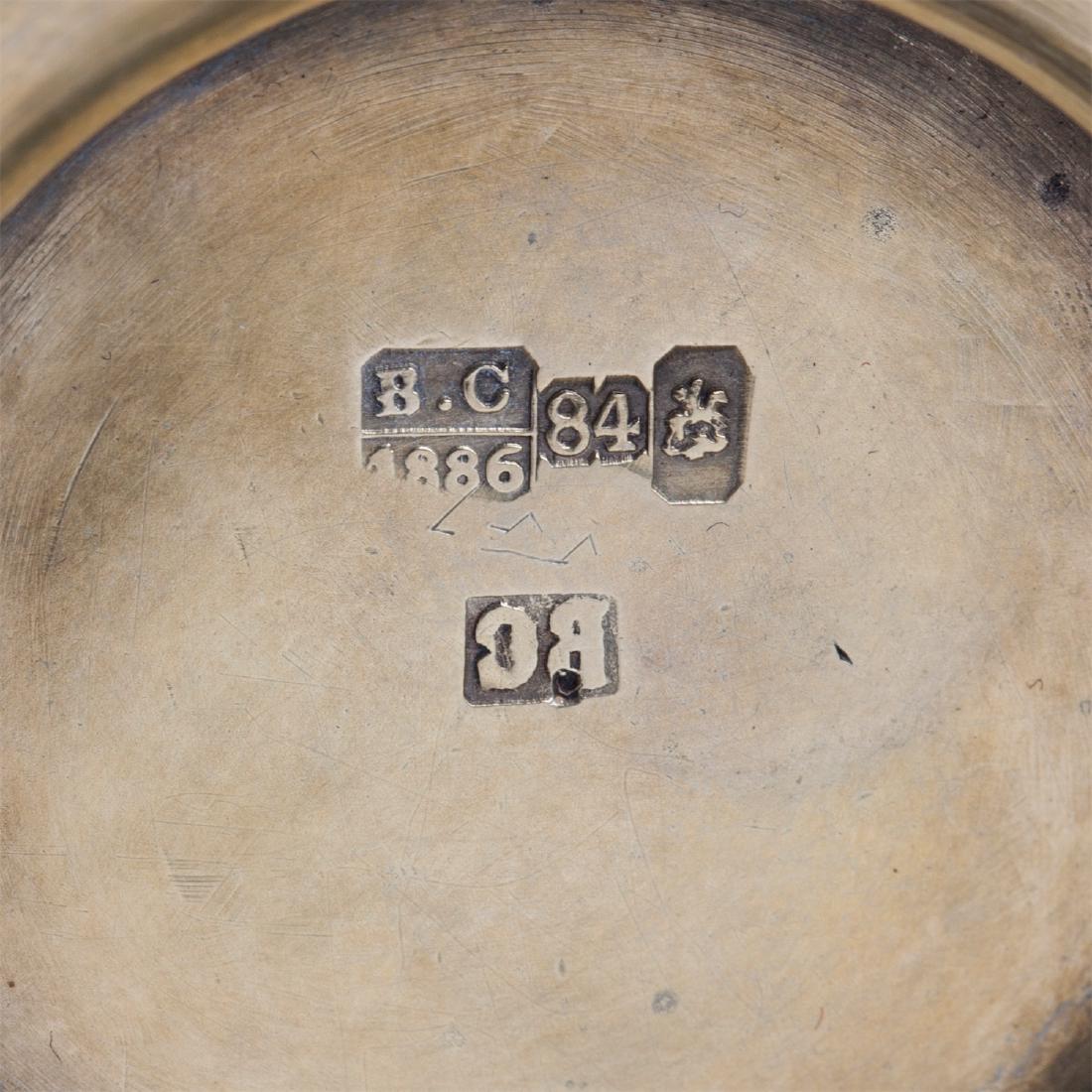Russian silver-gilt and niello tea set — image 10