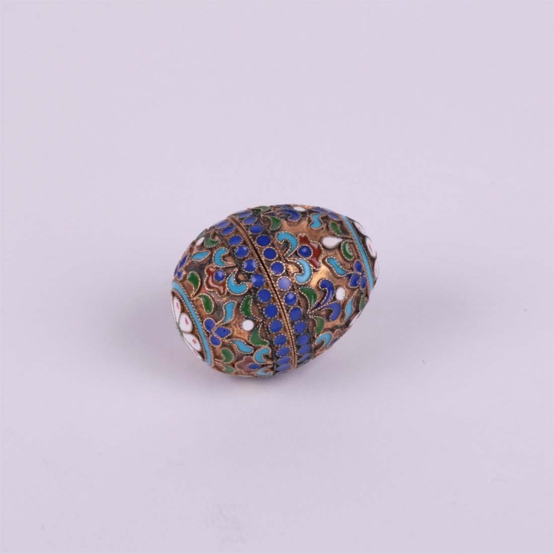 Small easter silver egg. Petersburg. — image 2
