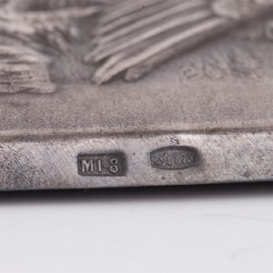Soviet era cast silver notepad lid — image 3