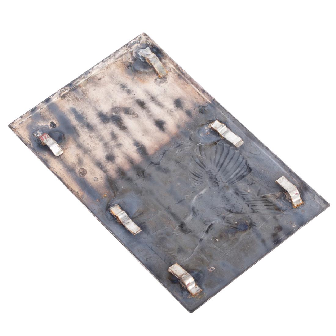 Soviet era cast silver notepad lid — image 4