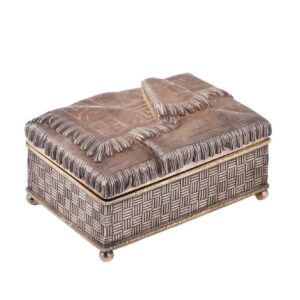 Trompe l'oeil silver casket by Loskutov — image 1