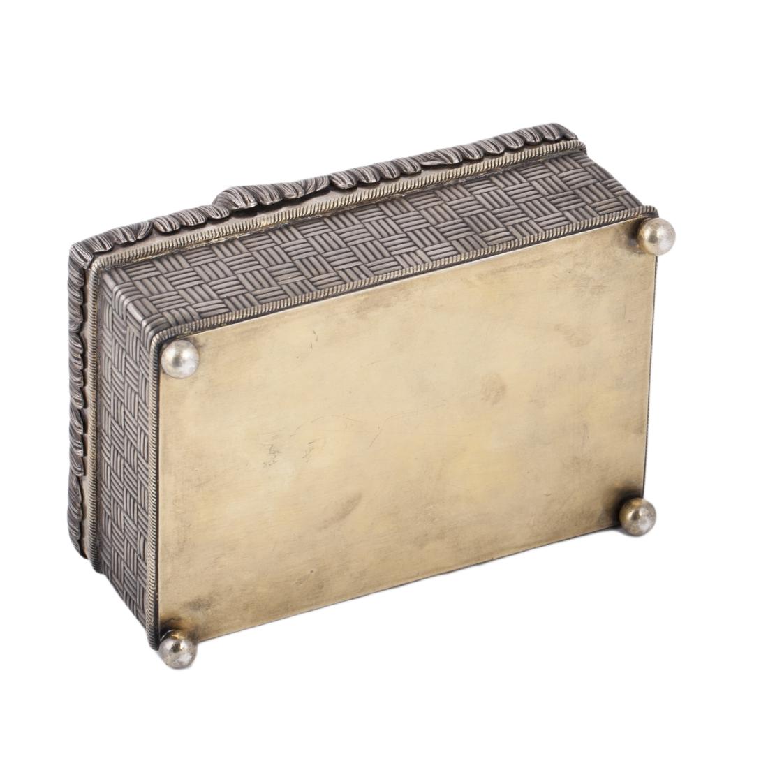 Trompe l'oeil silver casket by Loskutov — image 5