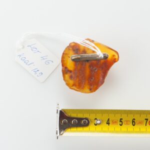 Natural Old Baltic Amber brooch. — image 2