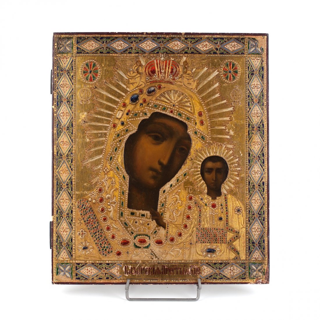 Russian icon of Mother of God of Kazan. 20th century. — image 1