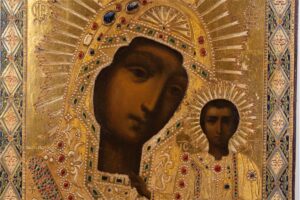 Russian icon of Mother of God of Kazan. 20th century. — image 2