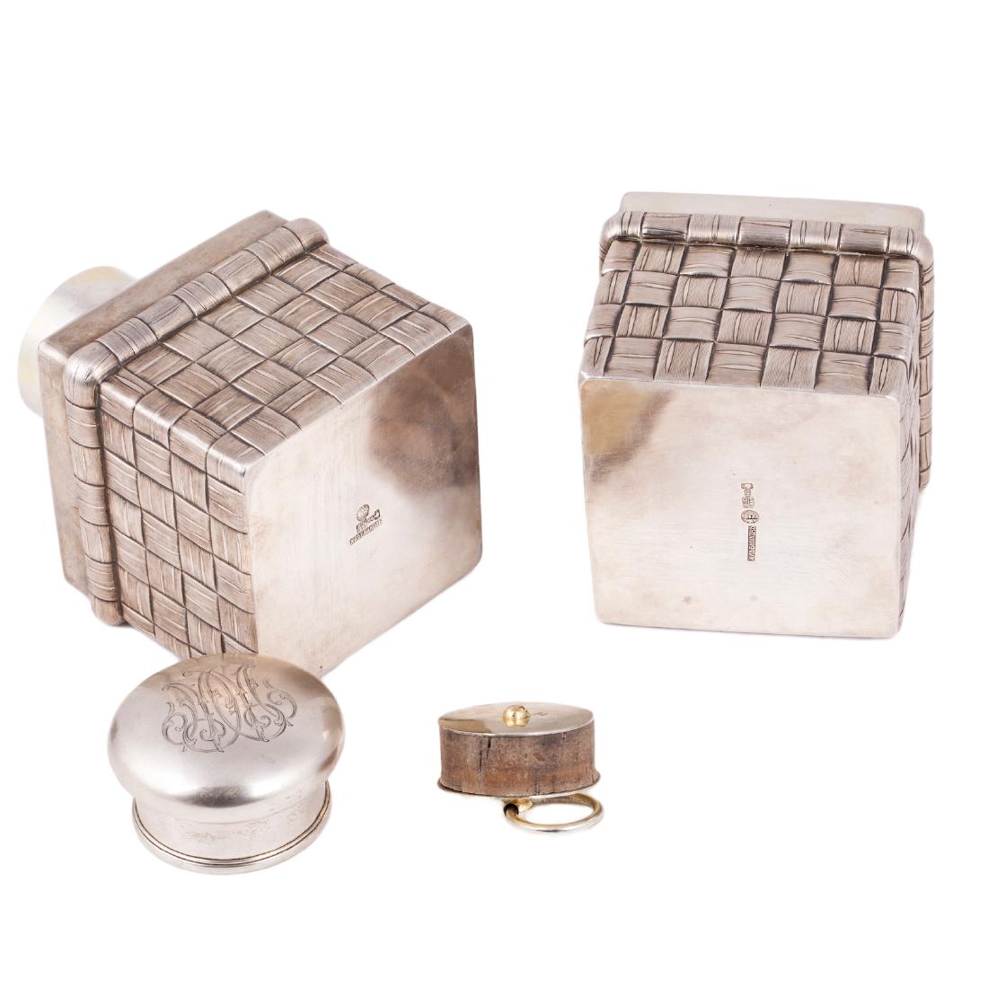 Trompe l'oeil silver tea caddies, Khlebnikov — image 4