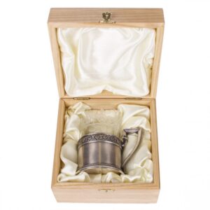 Faberge silver tea glass holder in neoclassical style — image 2