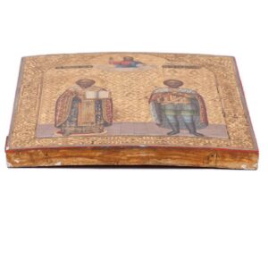 Icon of Saint Nikolay Wonderworker and Alexander — image 7