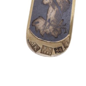 Russian silver-gilt and niello spoon — image 5