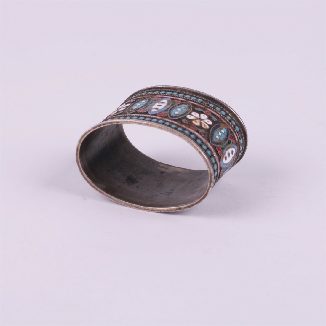 Russian silver napkin ring. G.Sbitnev. — image 4