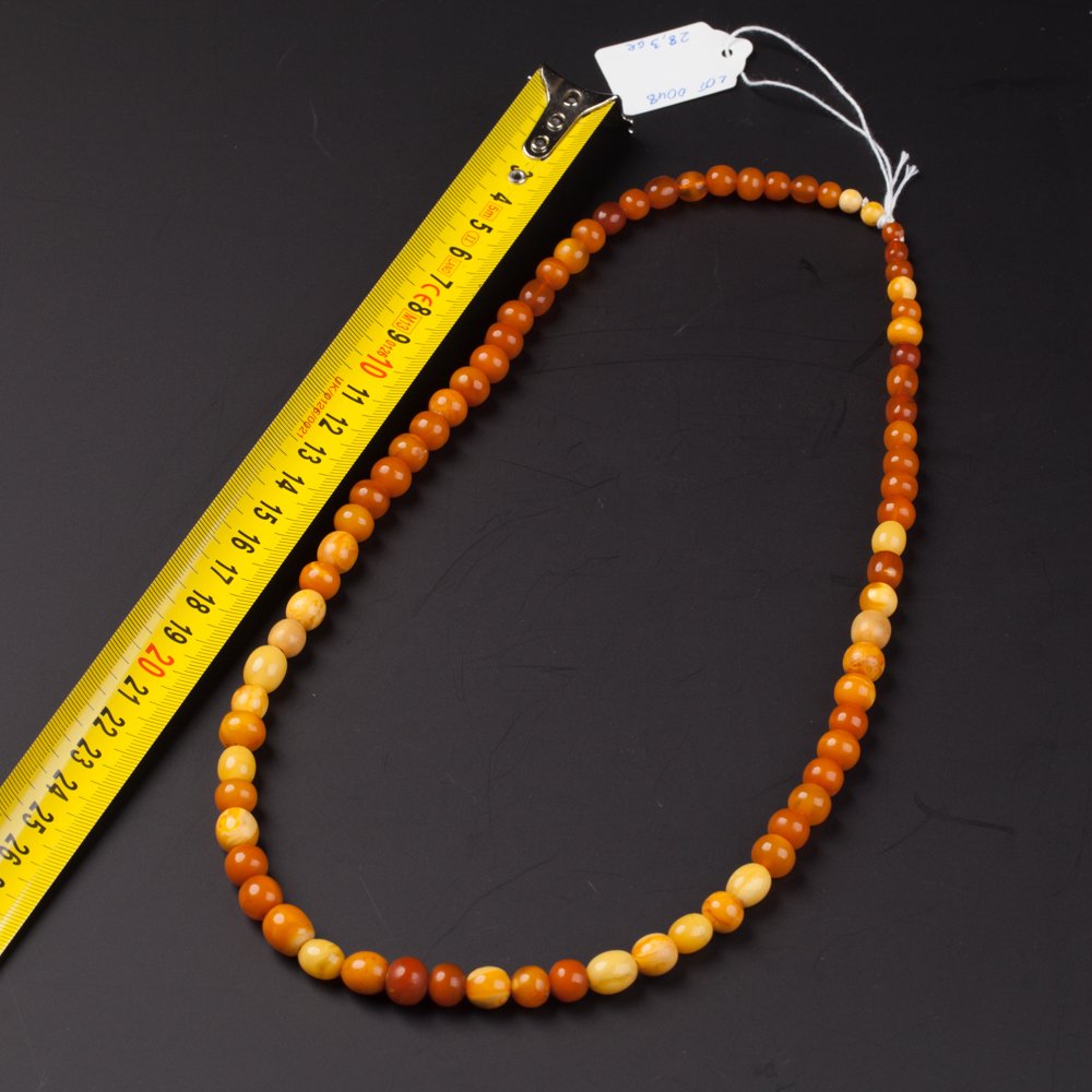 Antique amber necklace. — image 2