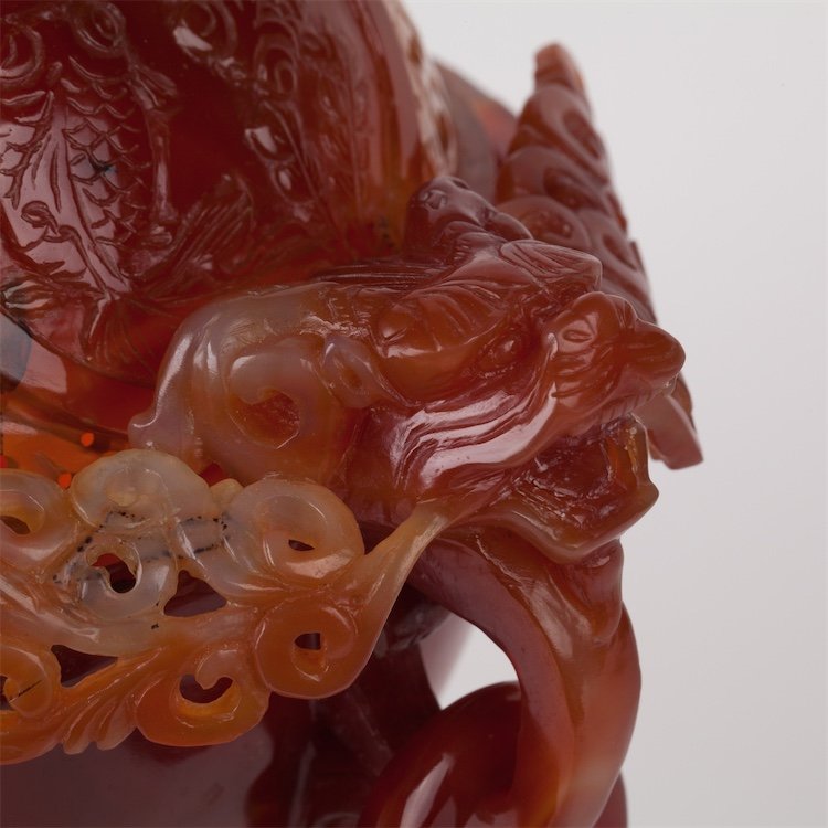 Asian carved agate vessel. — image 5