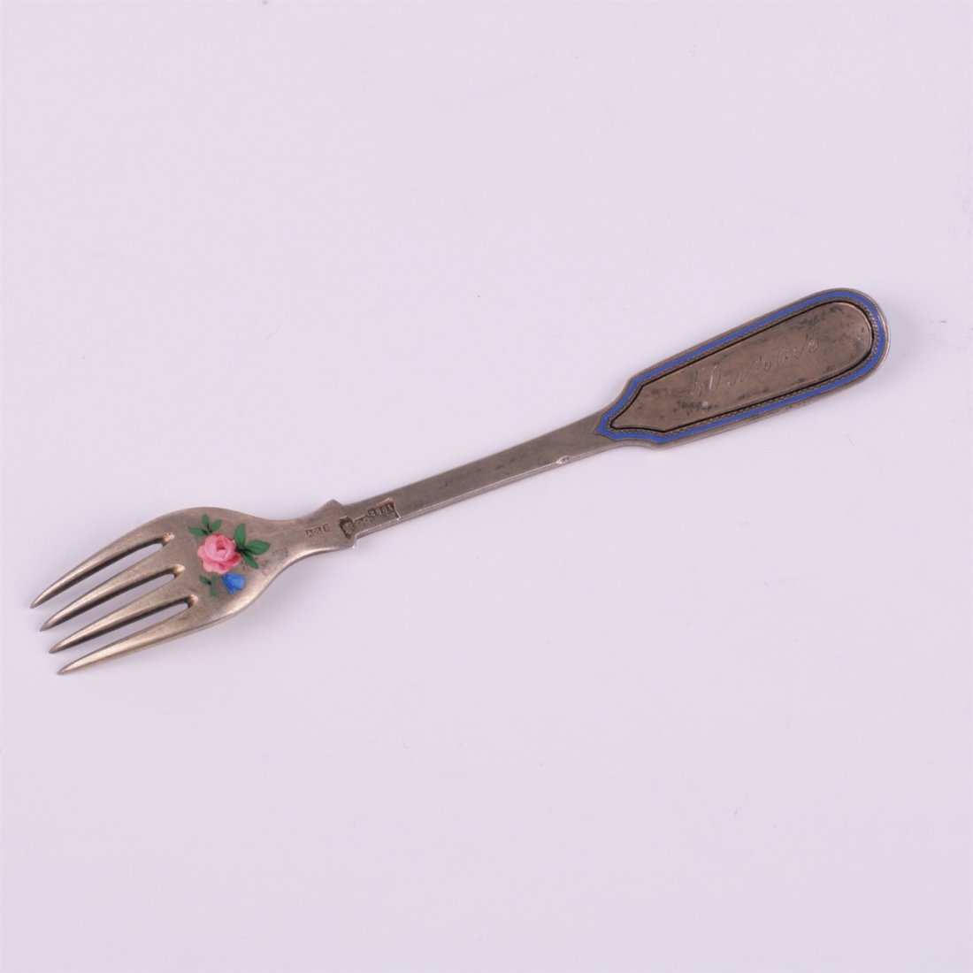 Decorative silver fork for lemon. Lorie. — image 5