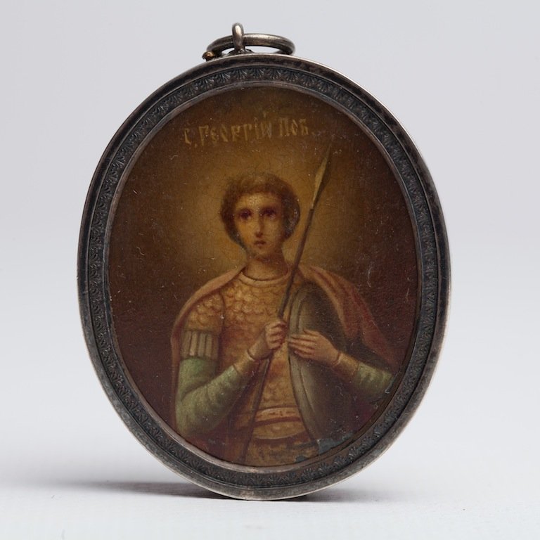 Icon small Saint George. — image 1