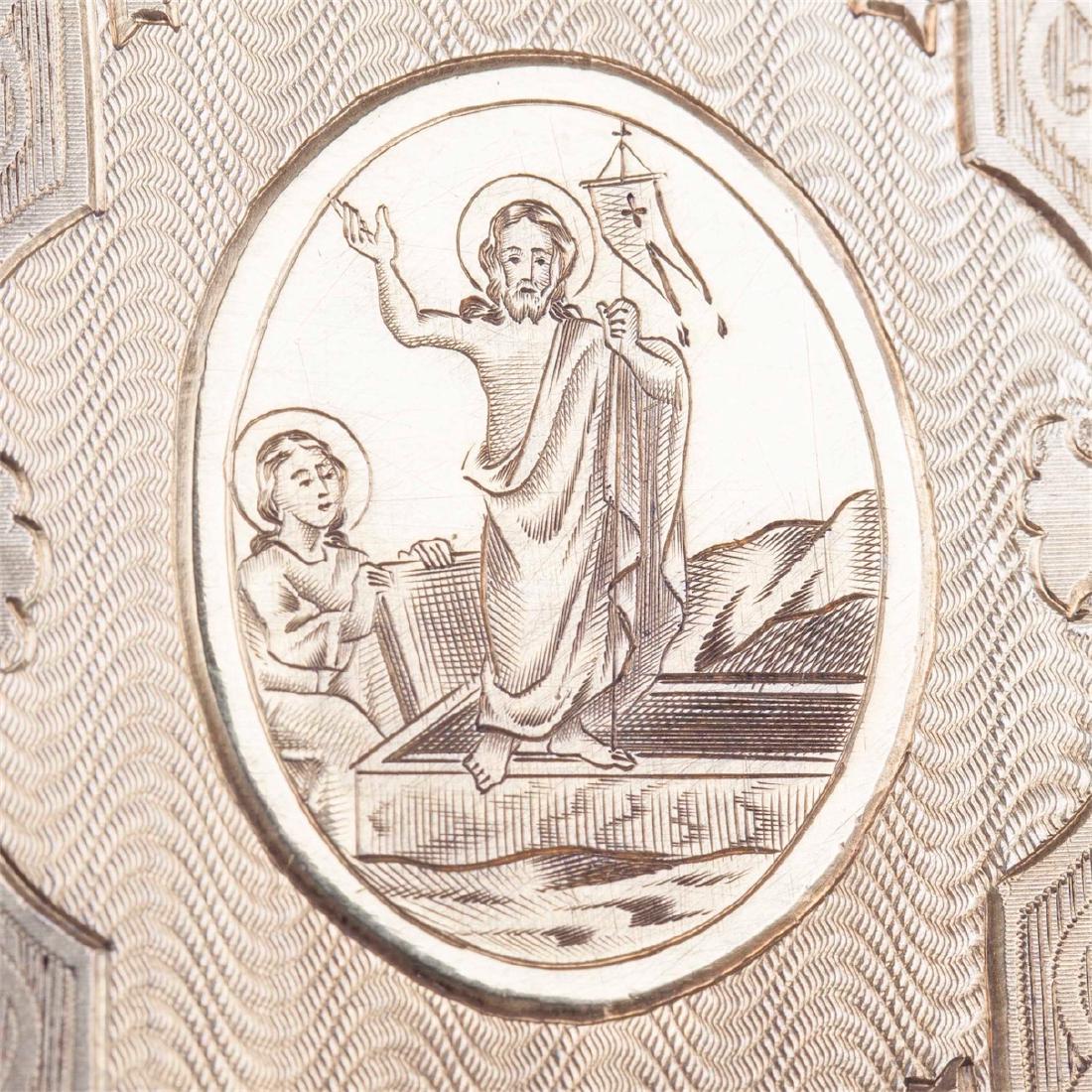 Rare "Russian style" icon of Saint Nikolay Wonderworker — image 6